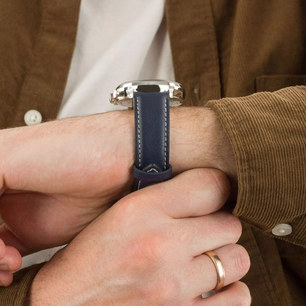 Men's Zeppelin Hindenburg Blue 100th Anniversary Chronograph Watch