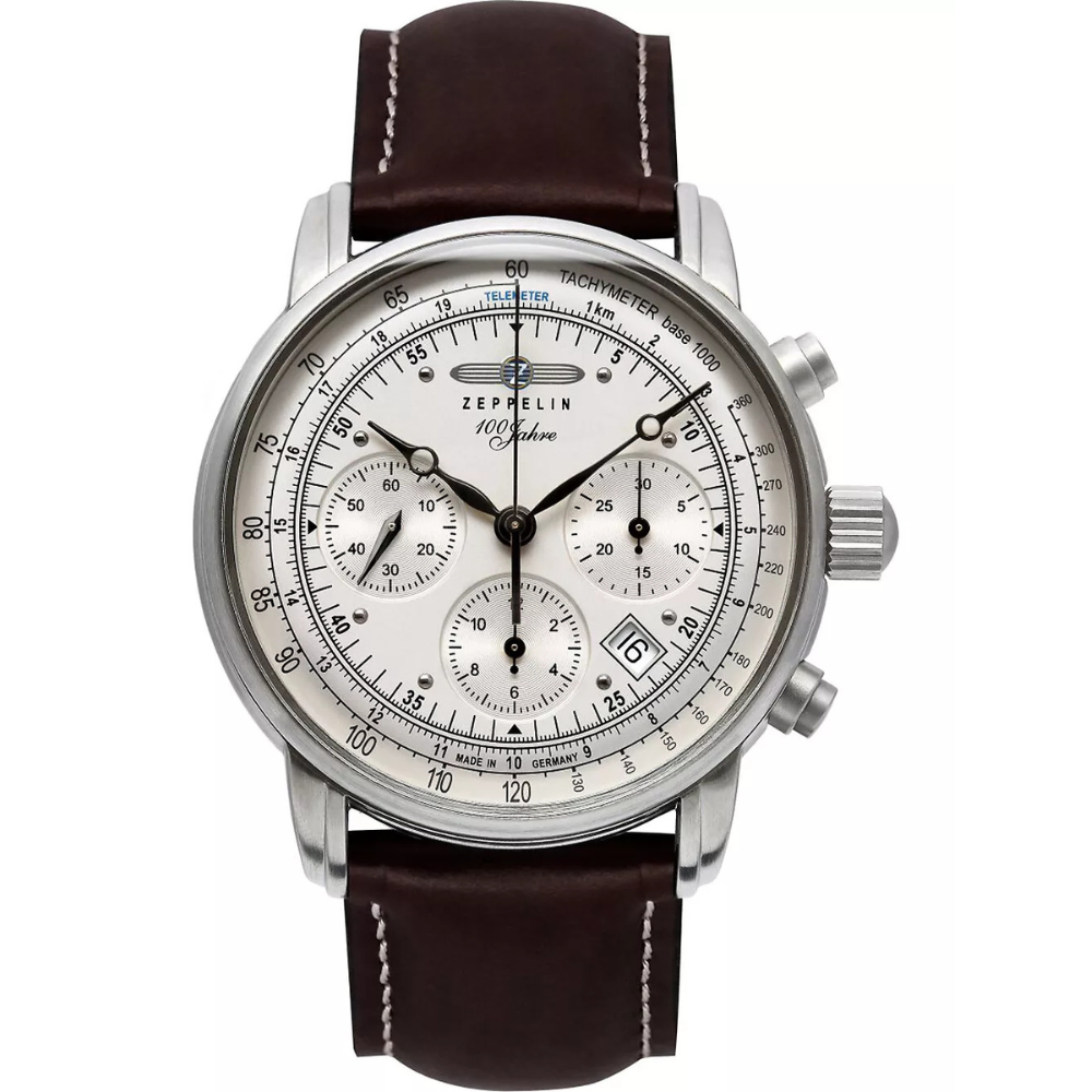 Zeppelin 100th Anniversary Automatic Men's Watch, Brown - Chronograph