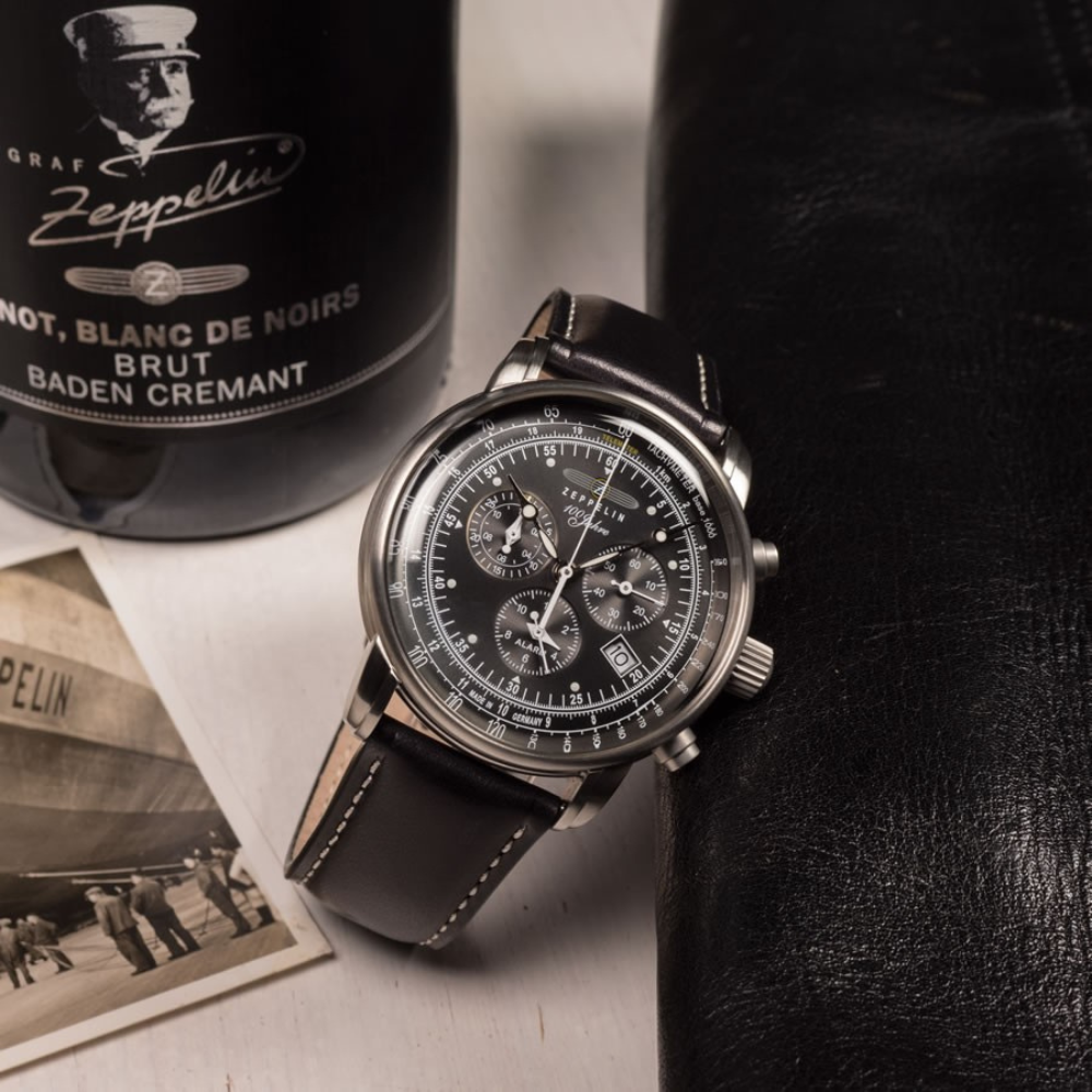 Zeppelin 100 Years Black Premium Automatic Men's Watch – Chronograph